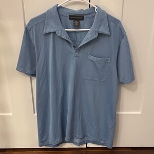 Banana Republic Light Blue Cotton Blend Men's Polo Shirt